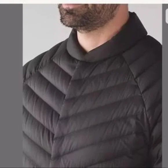 NWOT LULULEMON MEN’S Puffer SNAP DOWN JACKET ONYX